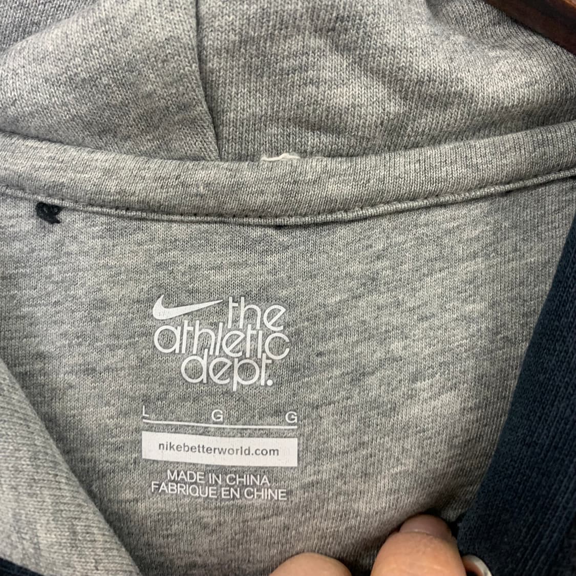 나이키 00s 빅로고 블랙 후드티  상품이미지10