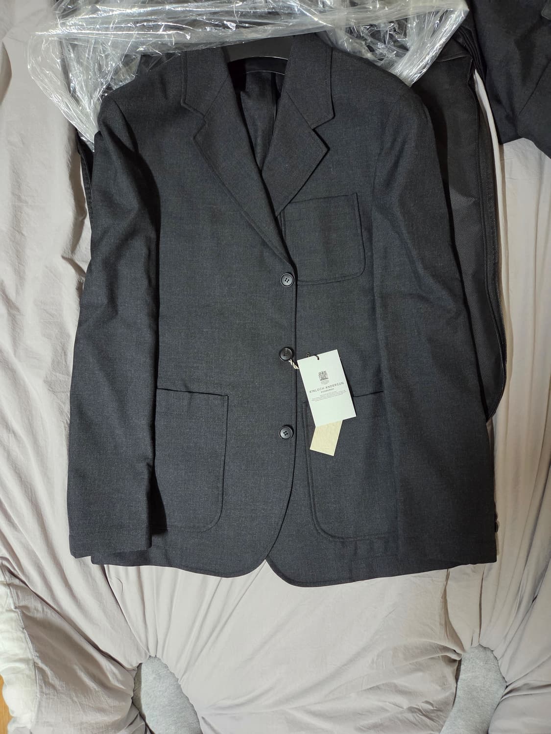 에든버러클럽 Wool Sports 정장 SET-UP(차콜) 상품이미지4