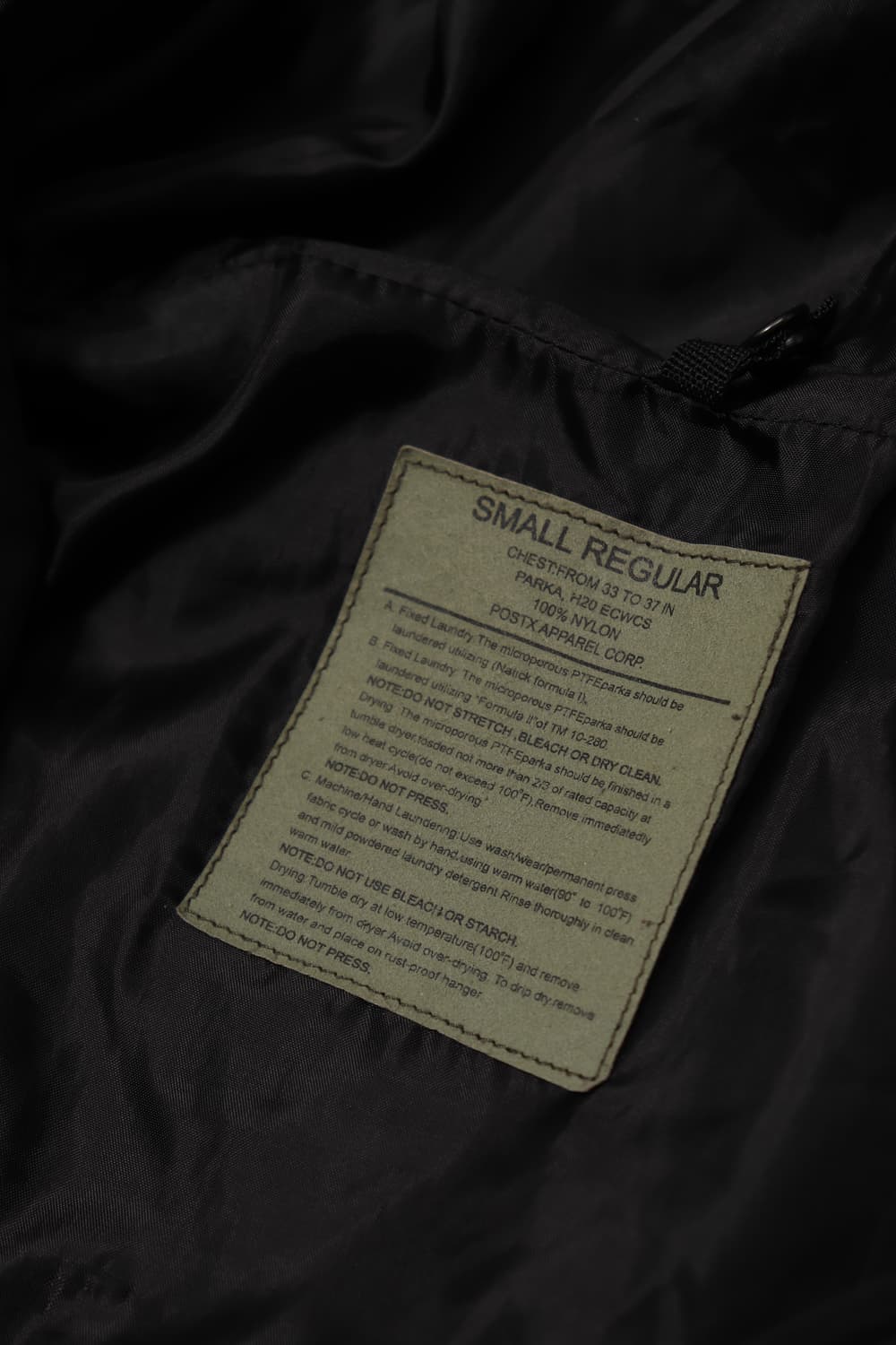 ECWCS 블랙 파카 점퍼 size S 상품이미지8