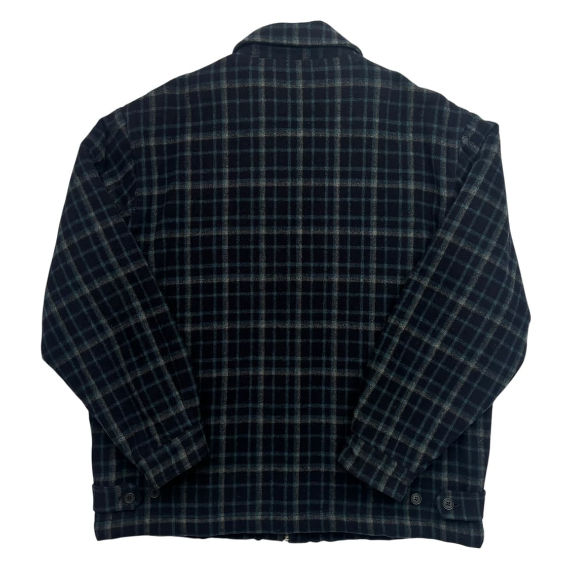 90s Lee 빈티지 그린 체크 울 자켓 XL 상품이미지4