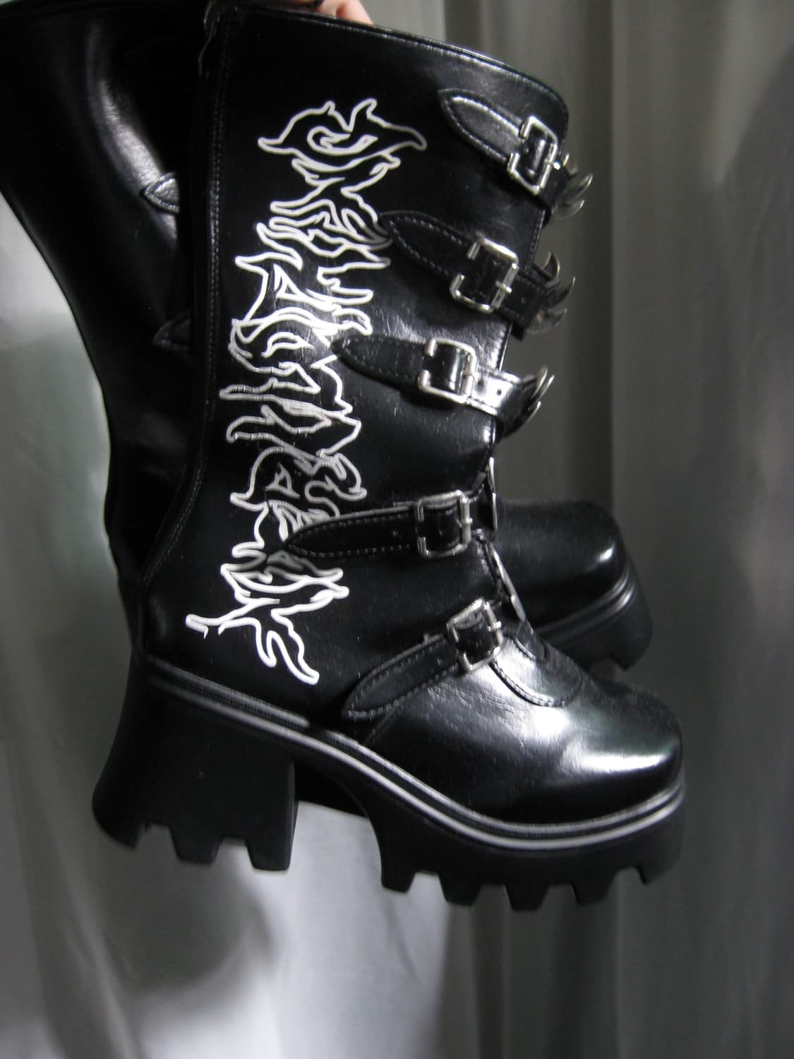 Nier long boots 펑크 부츠 신발 상품이미지2