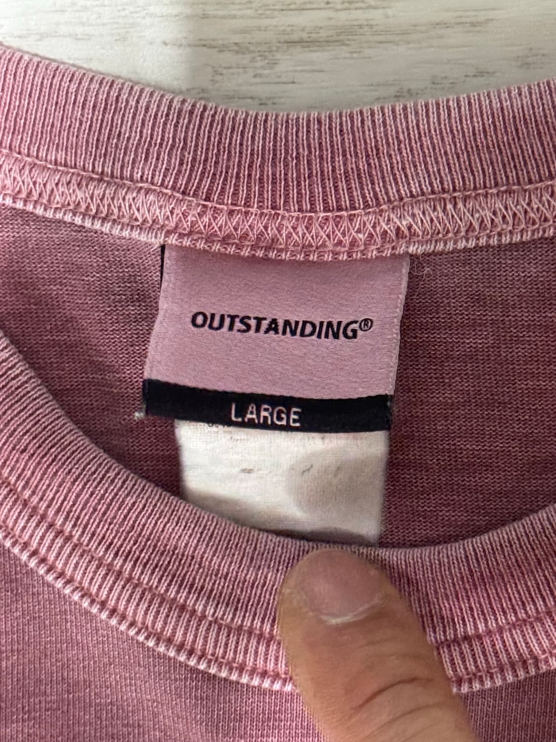 [아웃스탠딩] MIL SERIES TEE 핑크 상품이미지10