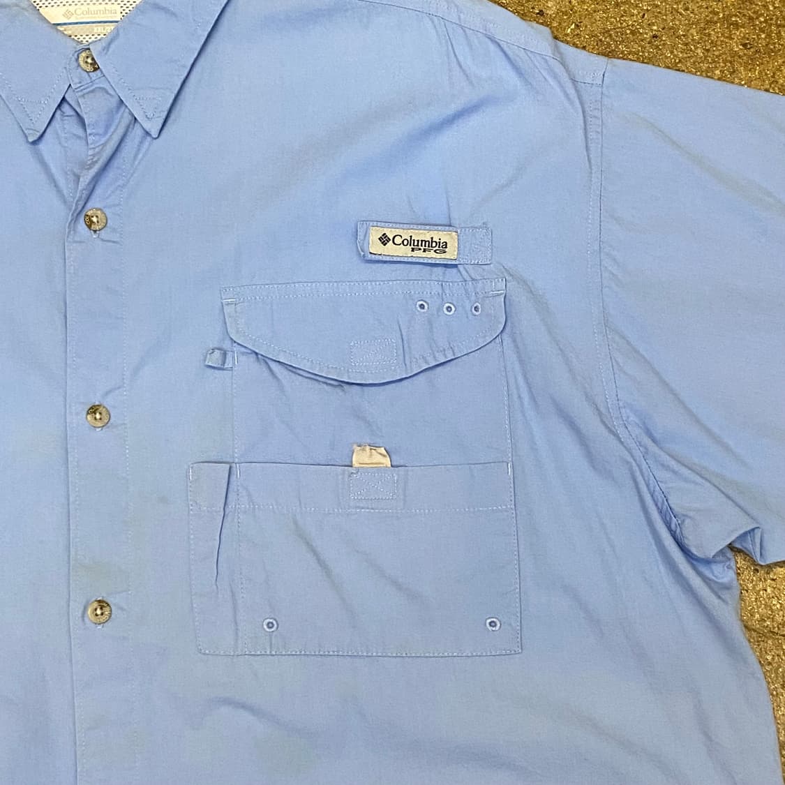 미국 빈티지 컬럼비아 유틸리티 셔츠 낚시 셔츠 냉감 여름셔츠 반팔셔츠 상품이미지4