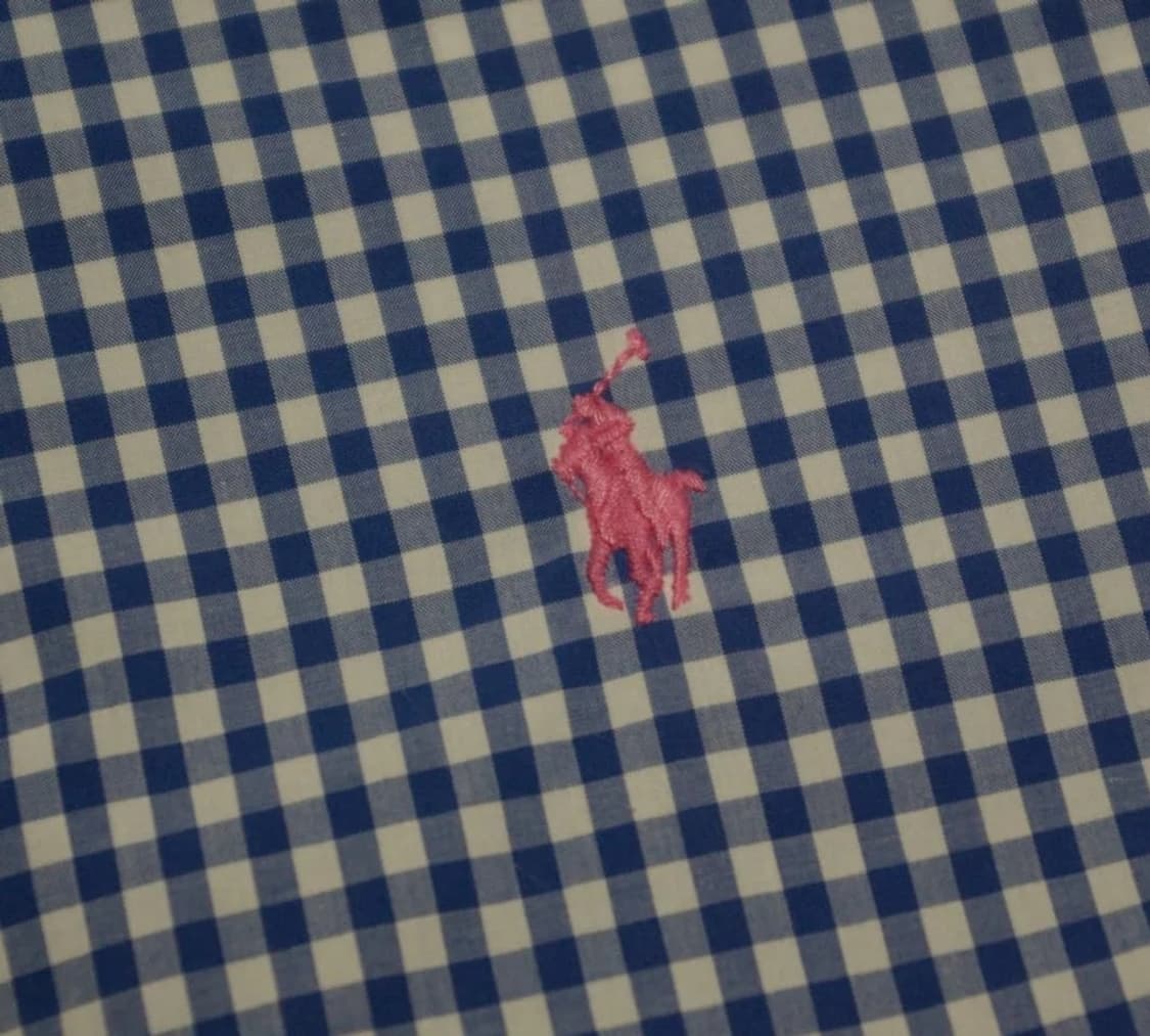 랄프로렌 깅엄체크 셔츠S 상품이미지5