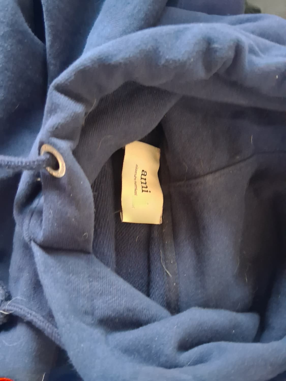 아미 후드티 XL 그레이 네이비 상품이미지2