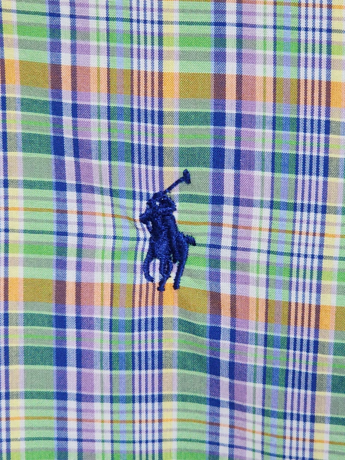 (L) 랄프로렌 폴로 남방 체크 셔츠 로고 캐주얼  상품이미지4