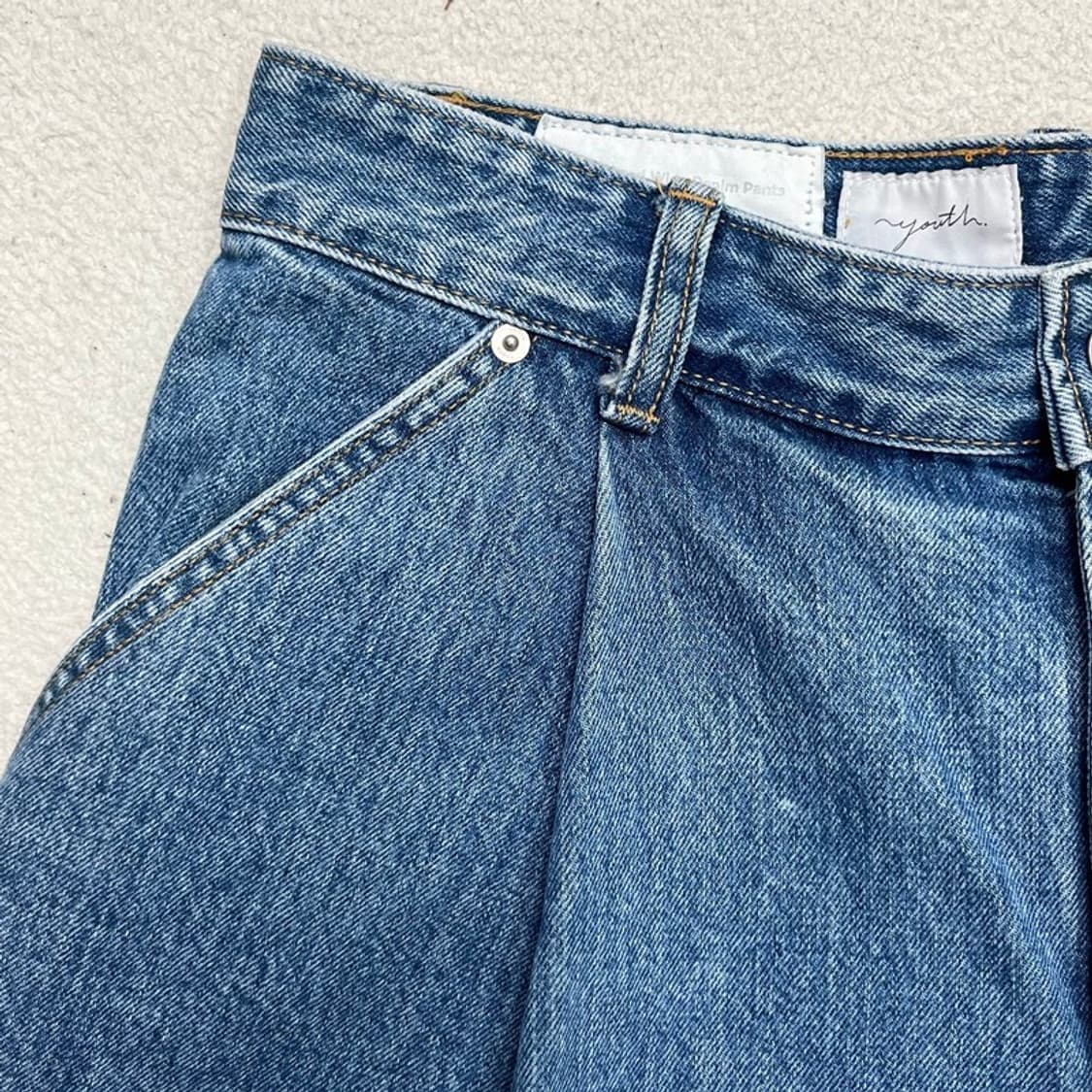 YOUTH 핀턱 데님 팬츠 상품이미지5