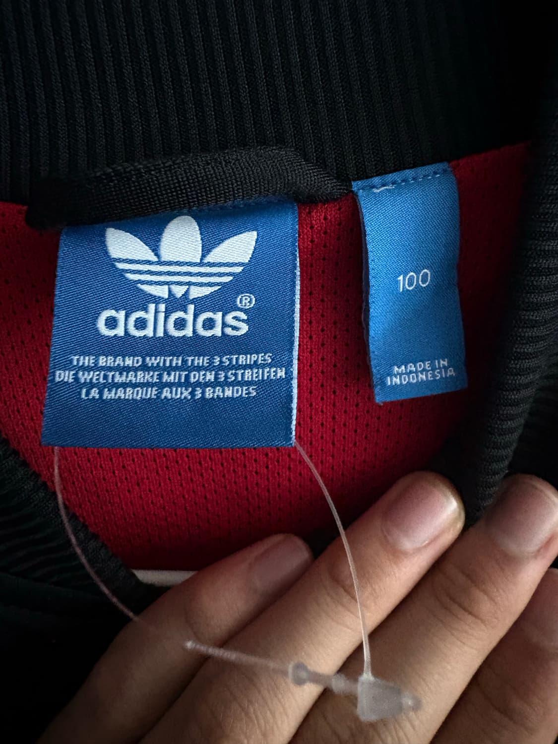 아디다스 희귀 유로파 블랙 레드 검정 빨강 트랙탑 져지 L 100 상품이미지7