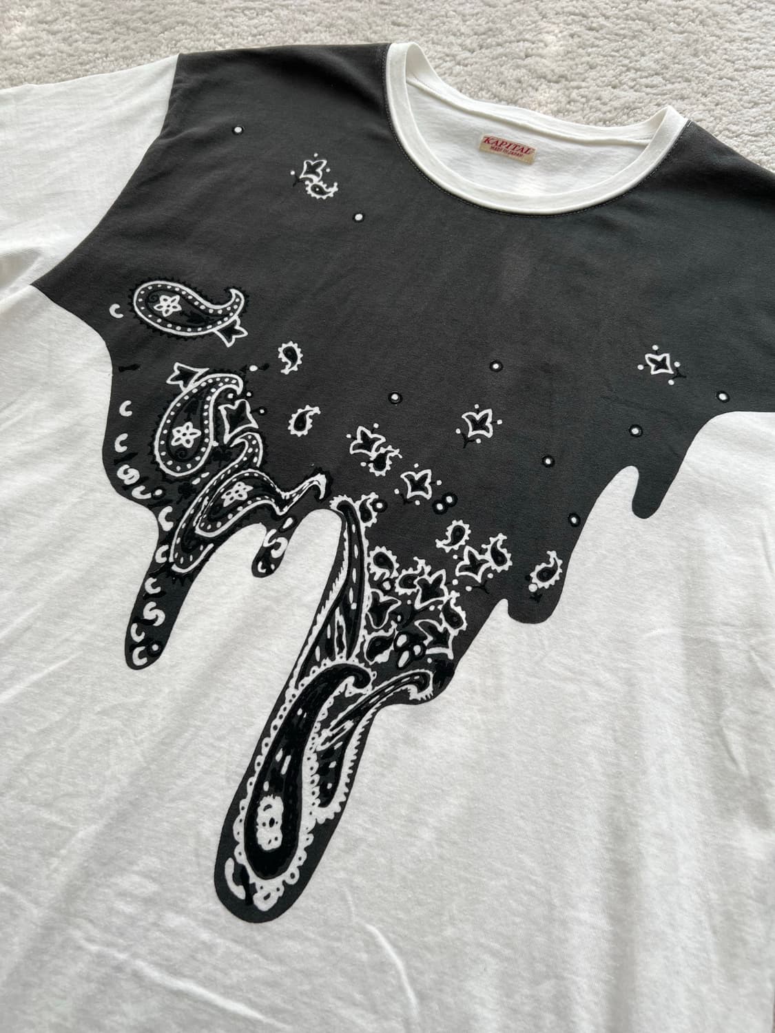 캐피탈 반다나 티셔츠 화이트 상품이미지3