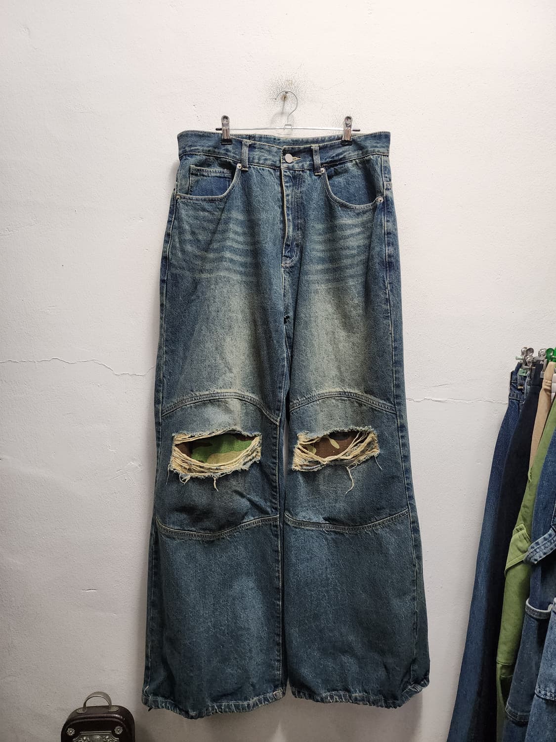 낫포너드 더블니 카모플라쥬 벌룬팬츠 상품이미지2