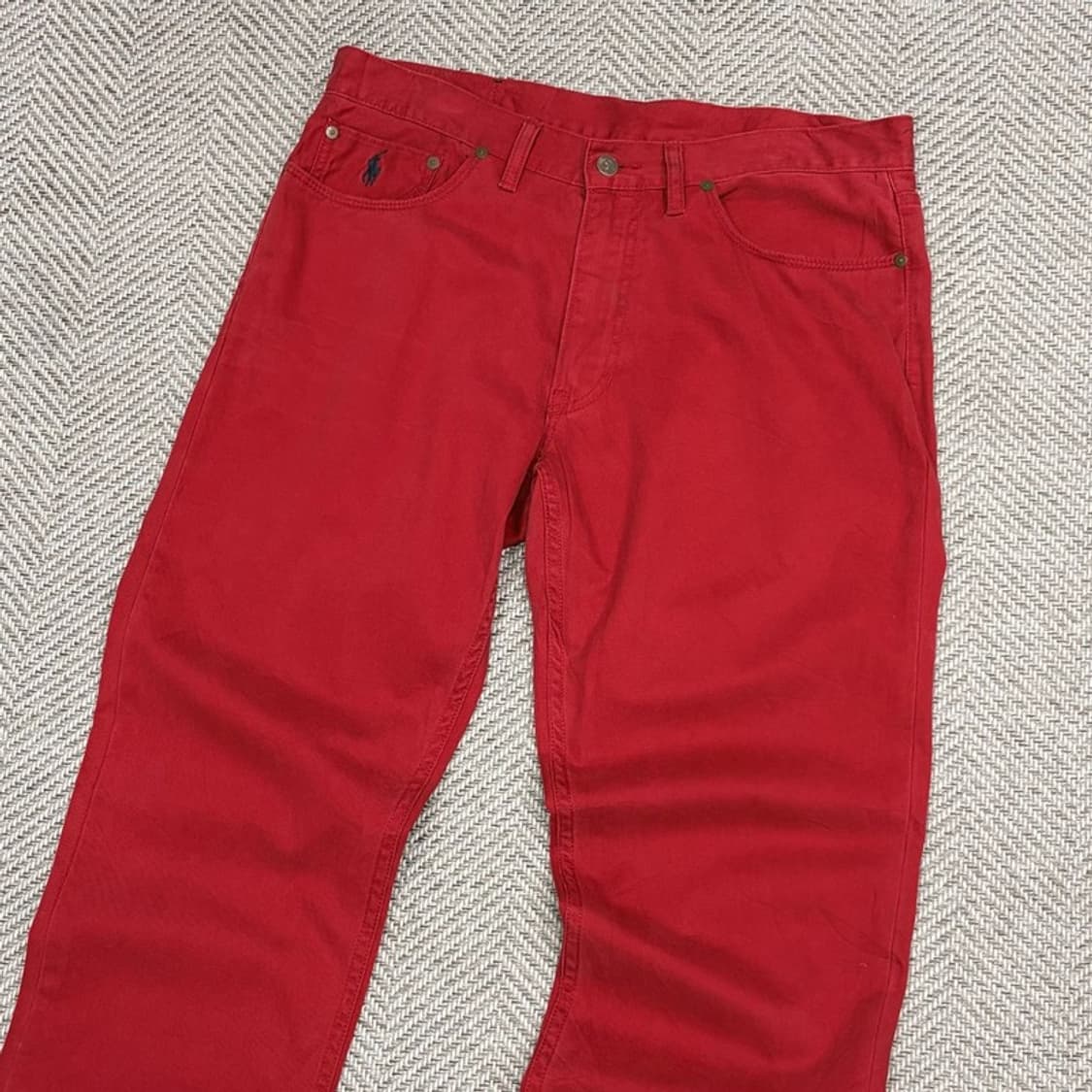 폴로랄프로렌 레드 코튼팬츠 v1100 상품이미지3