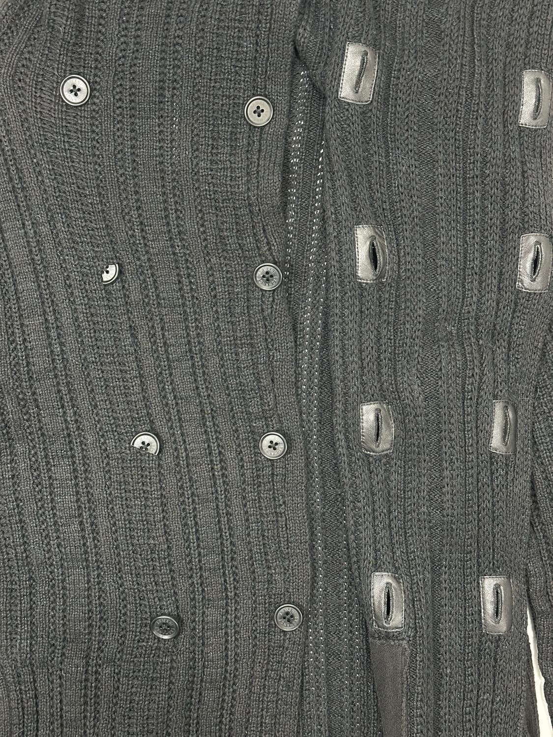 아르마니 익스체인지 숄카라 더블 니트 가디건 상품이미지3