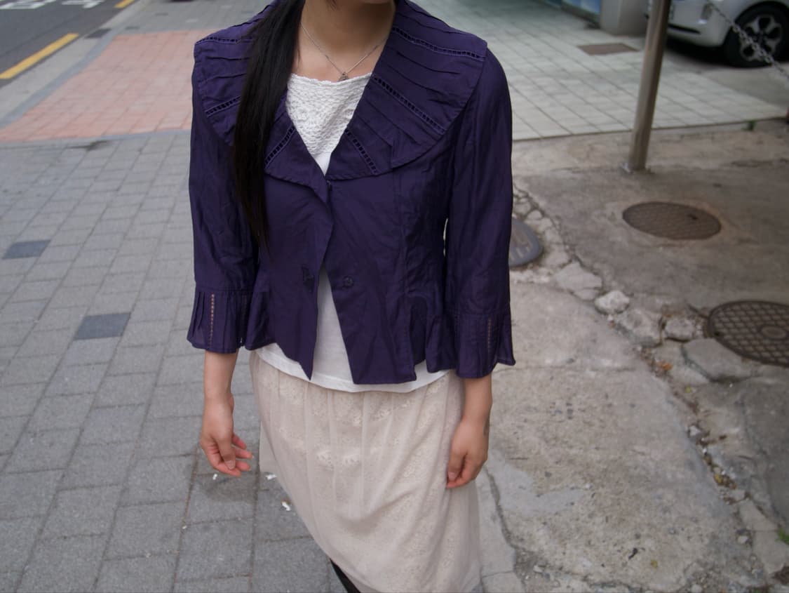 [Hiroko Bis] lace trim jacket 상품이미지4