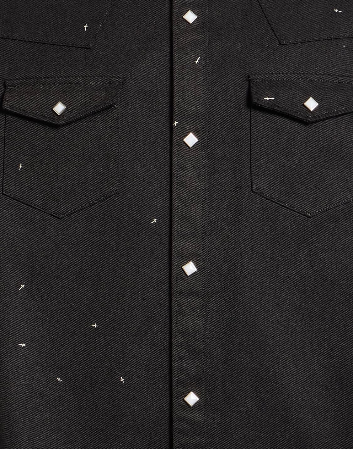 언더커버 24aw 마녀기 웨스턴 크로스 자수 셔츠 자켓 4 상품이미지5