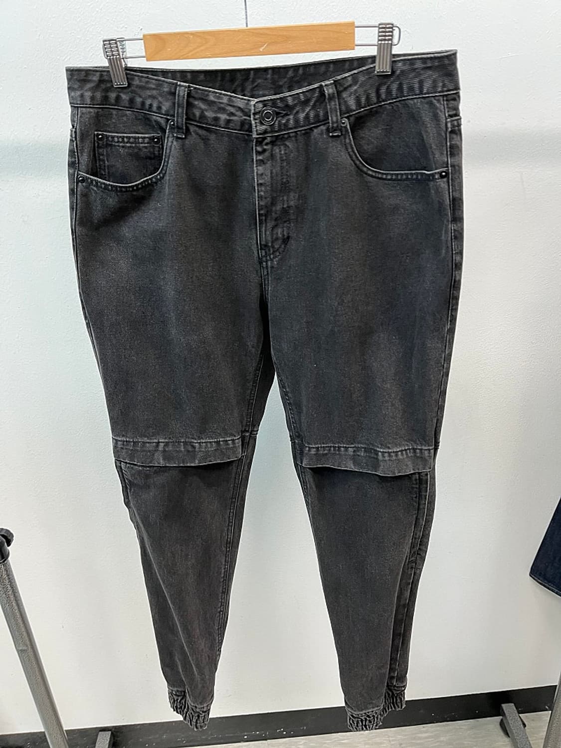 34) 준지 벨크로 흑청조거 상품이미지3