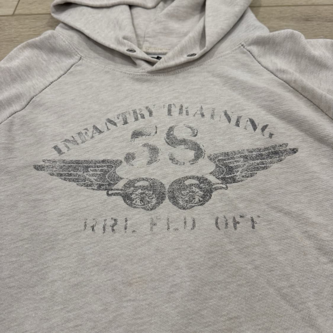 10s RRL 더블알엘 인팬트리 트레이닝 후드티 그레이 상품이미지2