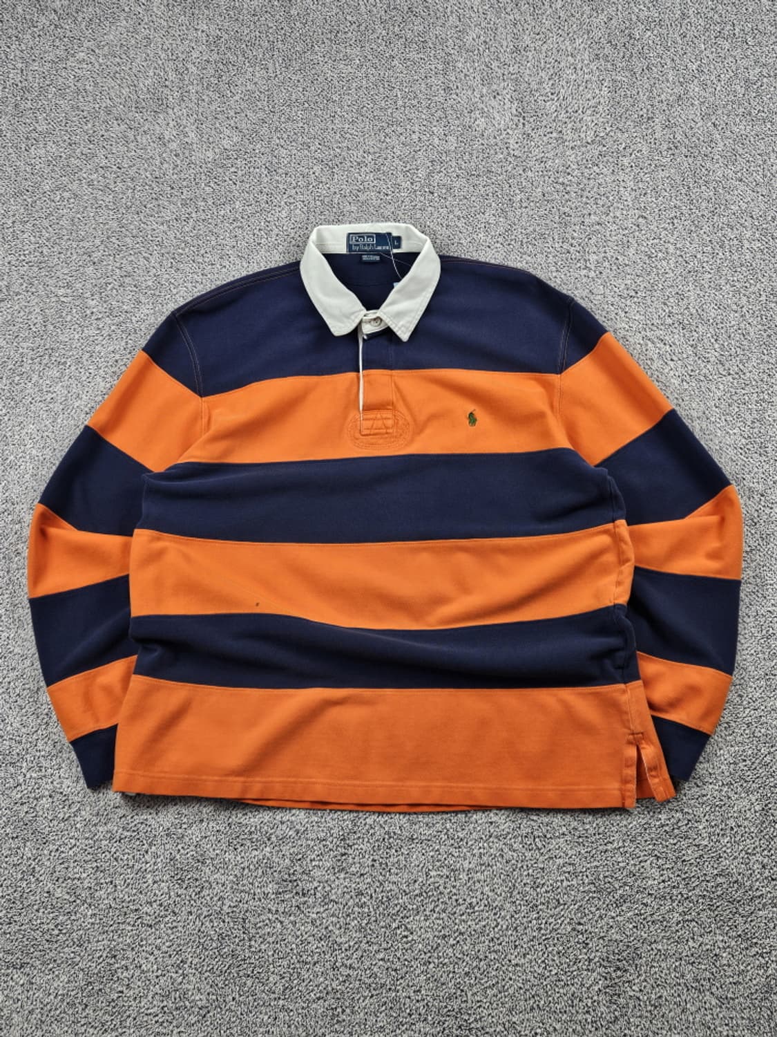 폴로랄프로렌 스트라이프 화이트카라 럭비 티셔츠 ( L ) / 10074 상품이미지1
