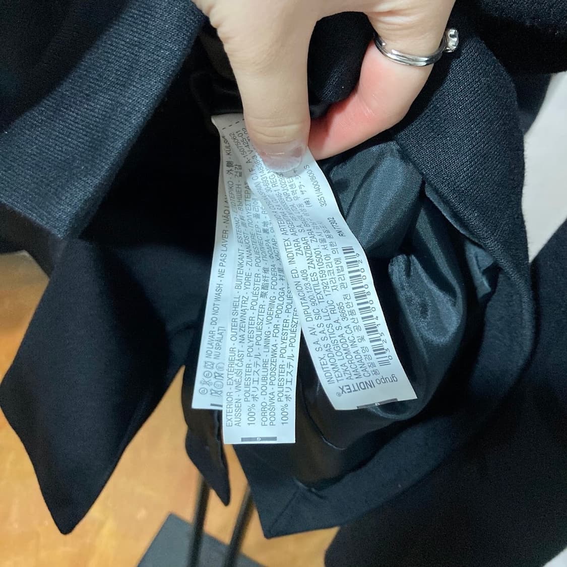 S / 자라 사선 버튼 후드 자켓 상품이미지6