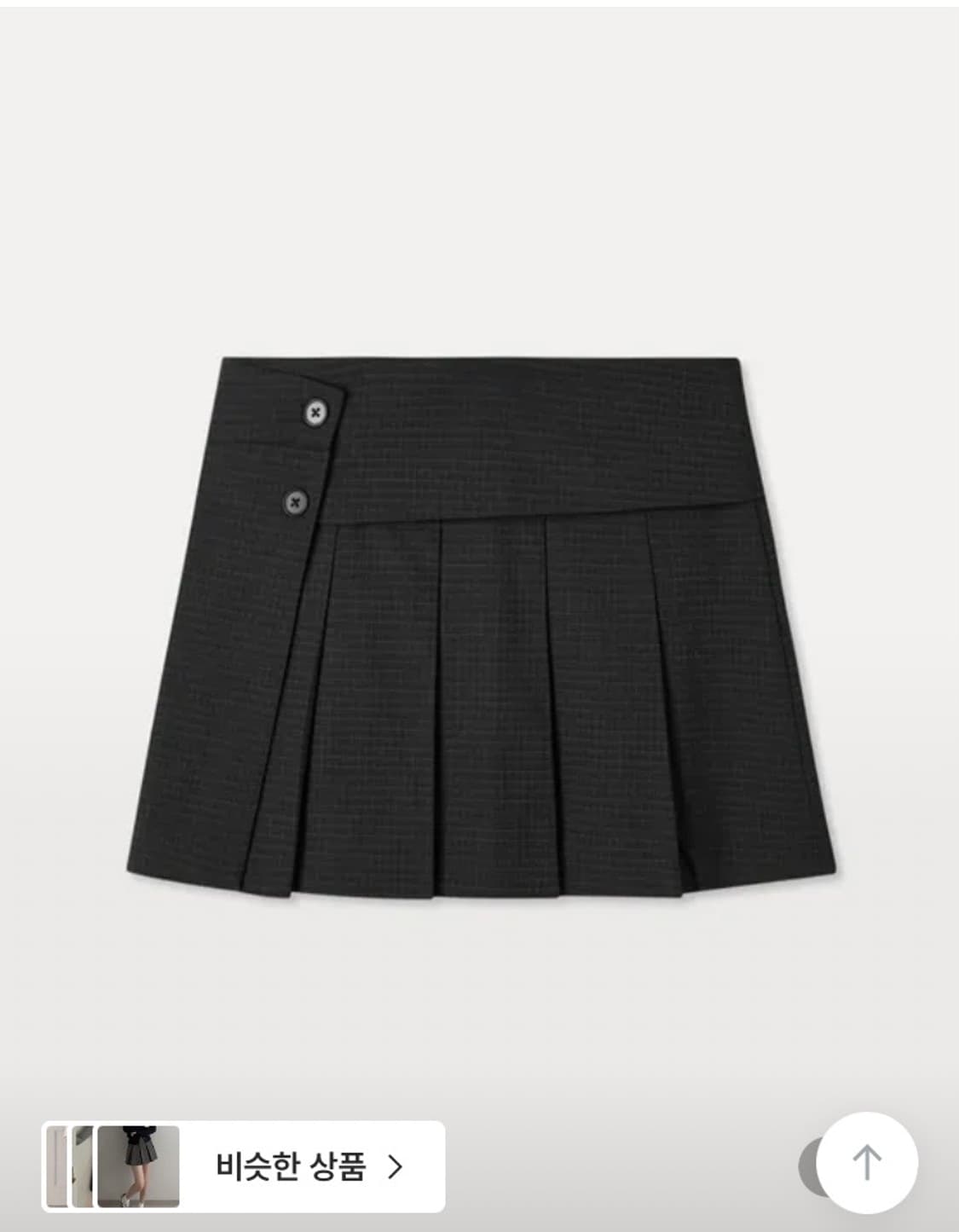 미쏘 플리츠 미니 스커트 상품이미지1