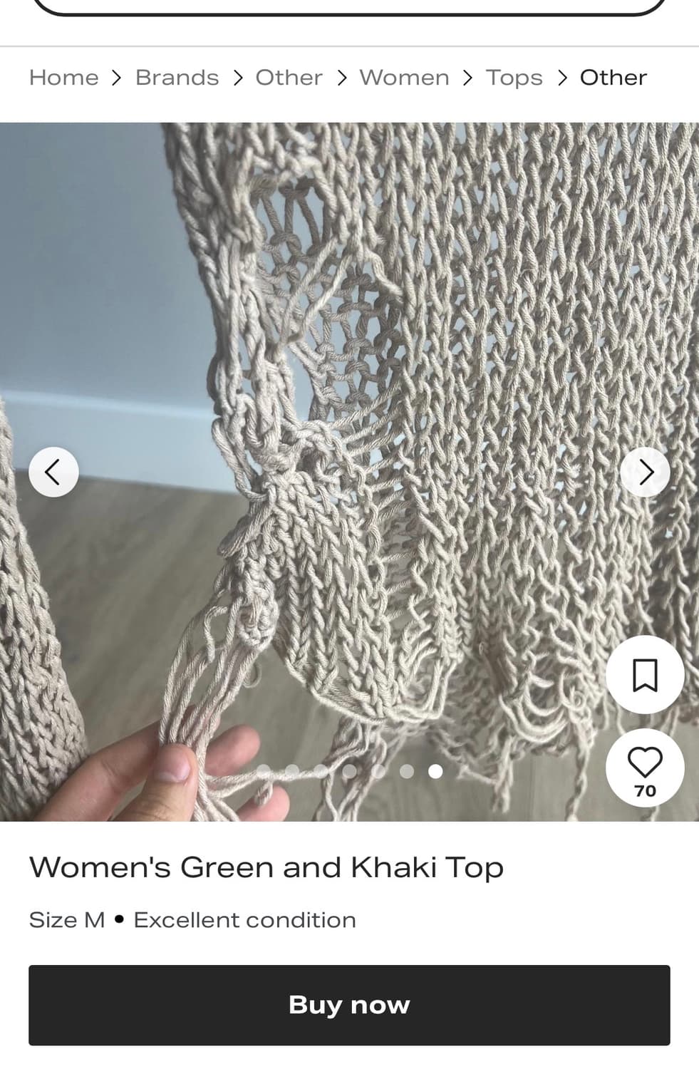 V4k 베이지 니트 M 상품이미지5