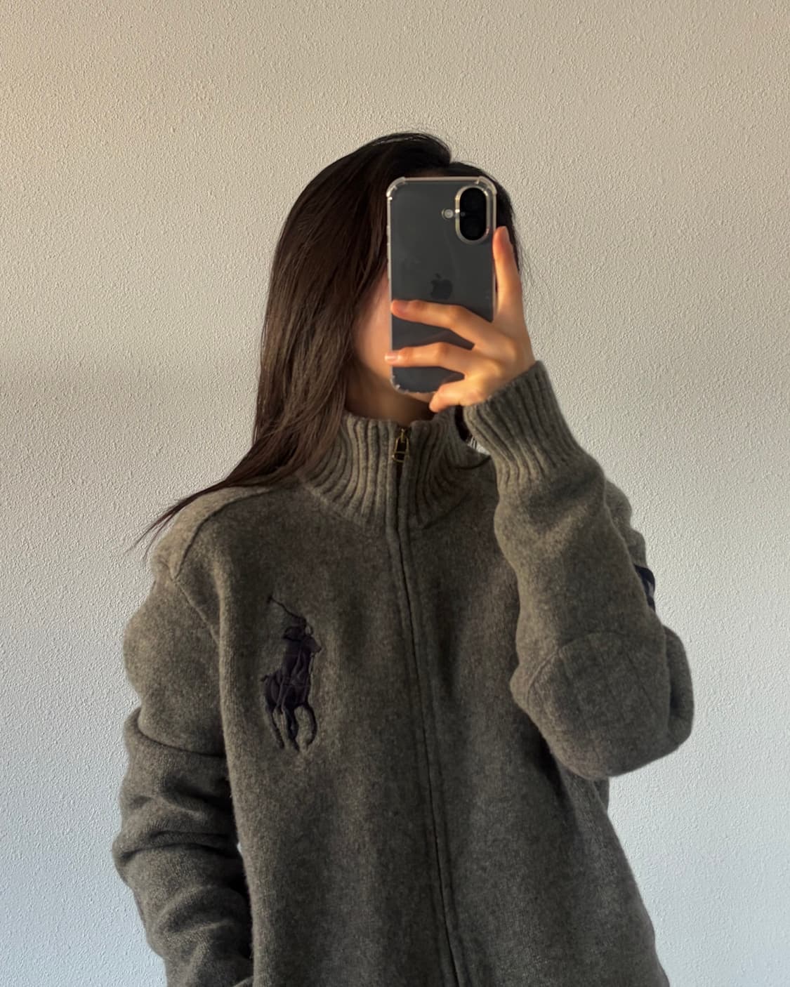 [L]폴로 랄프로렌 빅포니 투웨이 램스울 니트 집업 상품이미지2