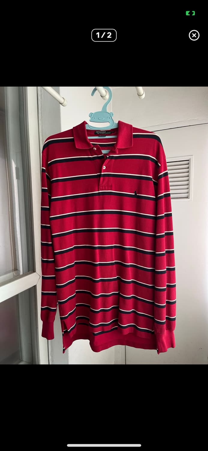 폴로 랄프로렌 긴팔 카라티 s 상품이미지1