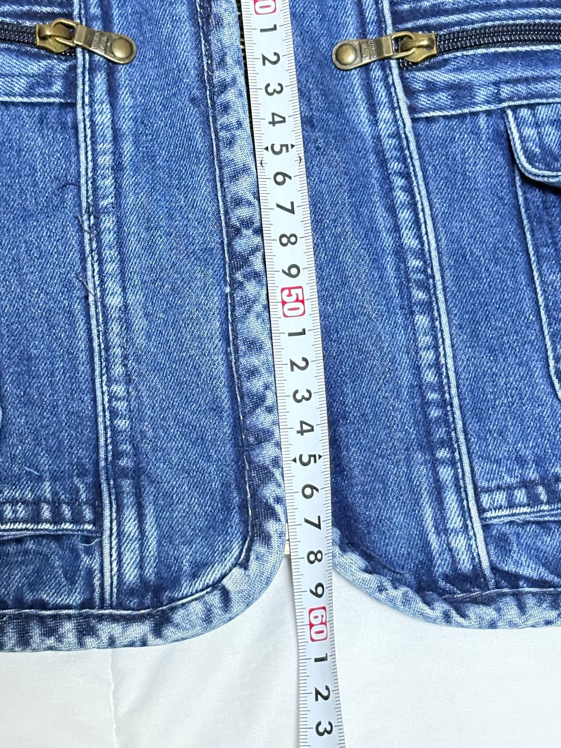 아메카지 워크웨어 데님 베스트 상품이미지7