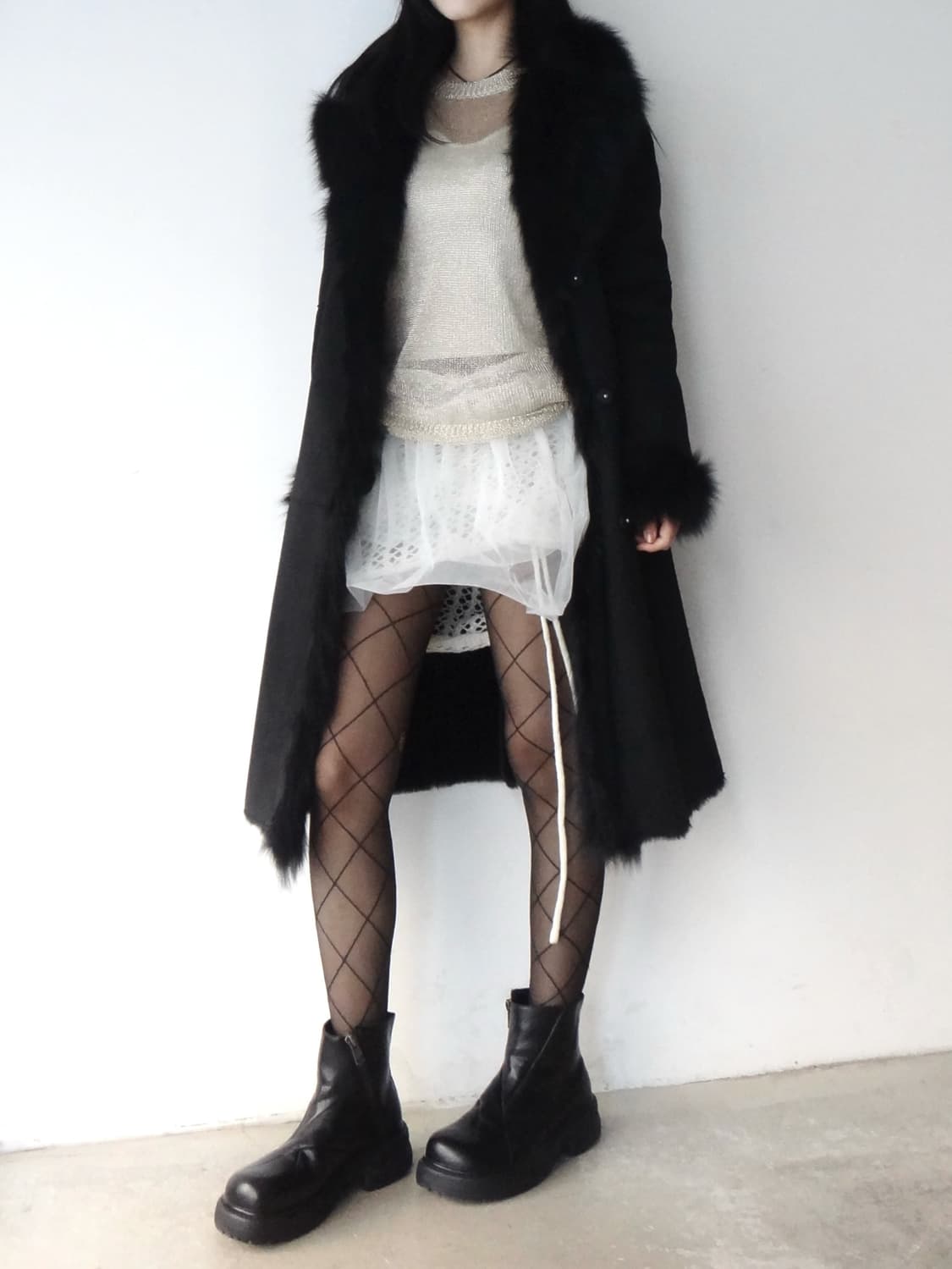 Chic fox fur muston jacket / black 상품이미지8