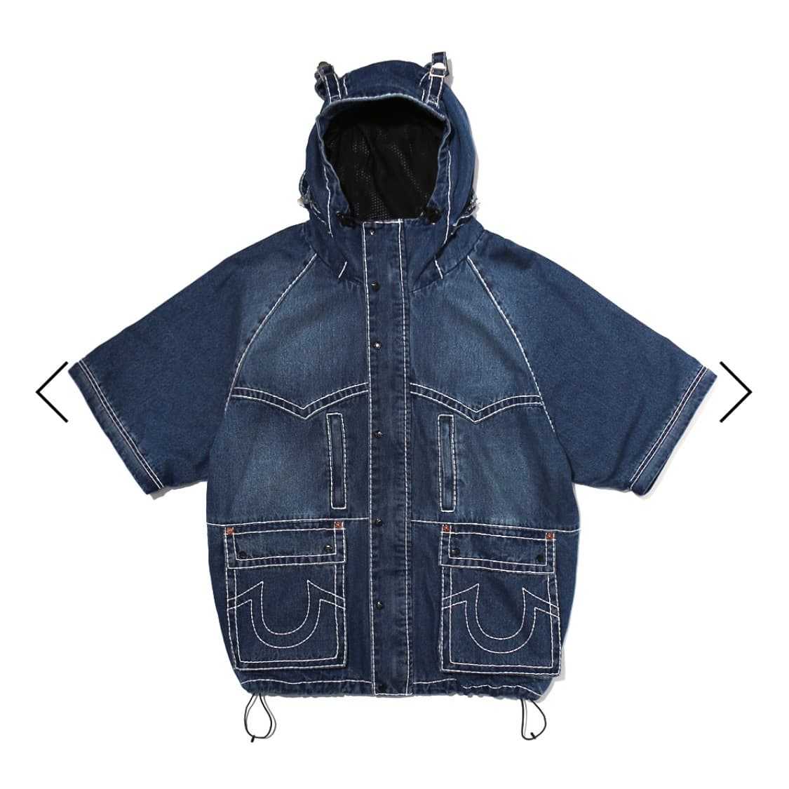 (새상품) 페치 x 트루릴리젼 two-way 데님 자켓 S 상품이미지3