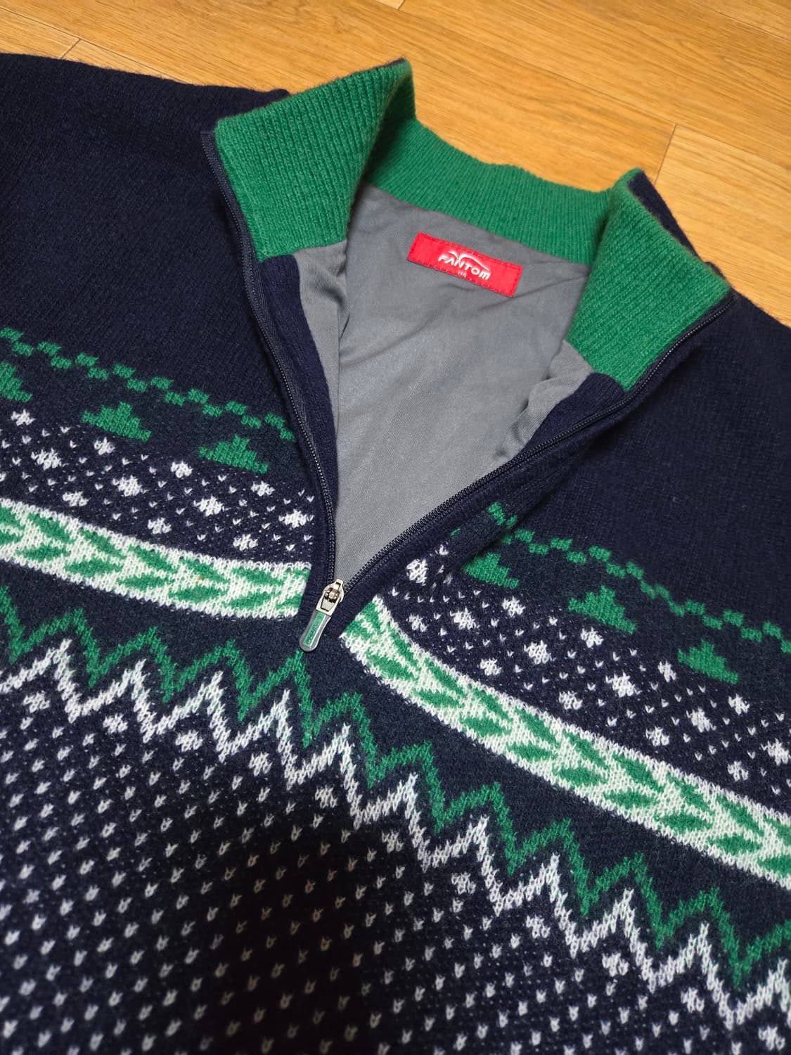 펜텀 남성 골프 방풍 니트 반집업 상품이미지3