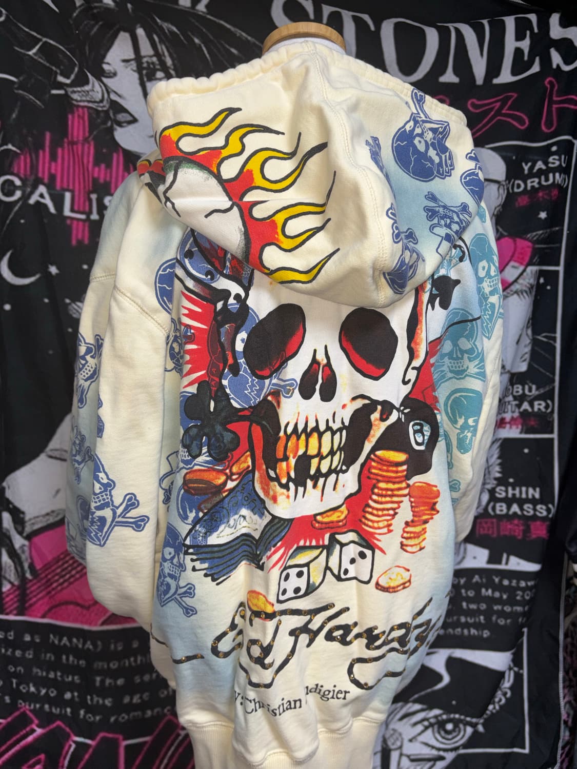 Ed hardy 에드하디 아이보리 후드집업 상품이미지5