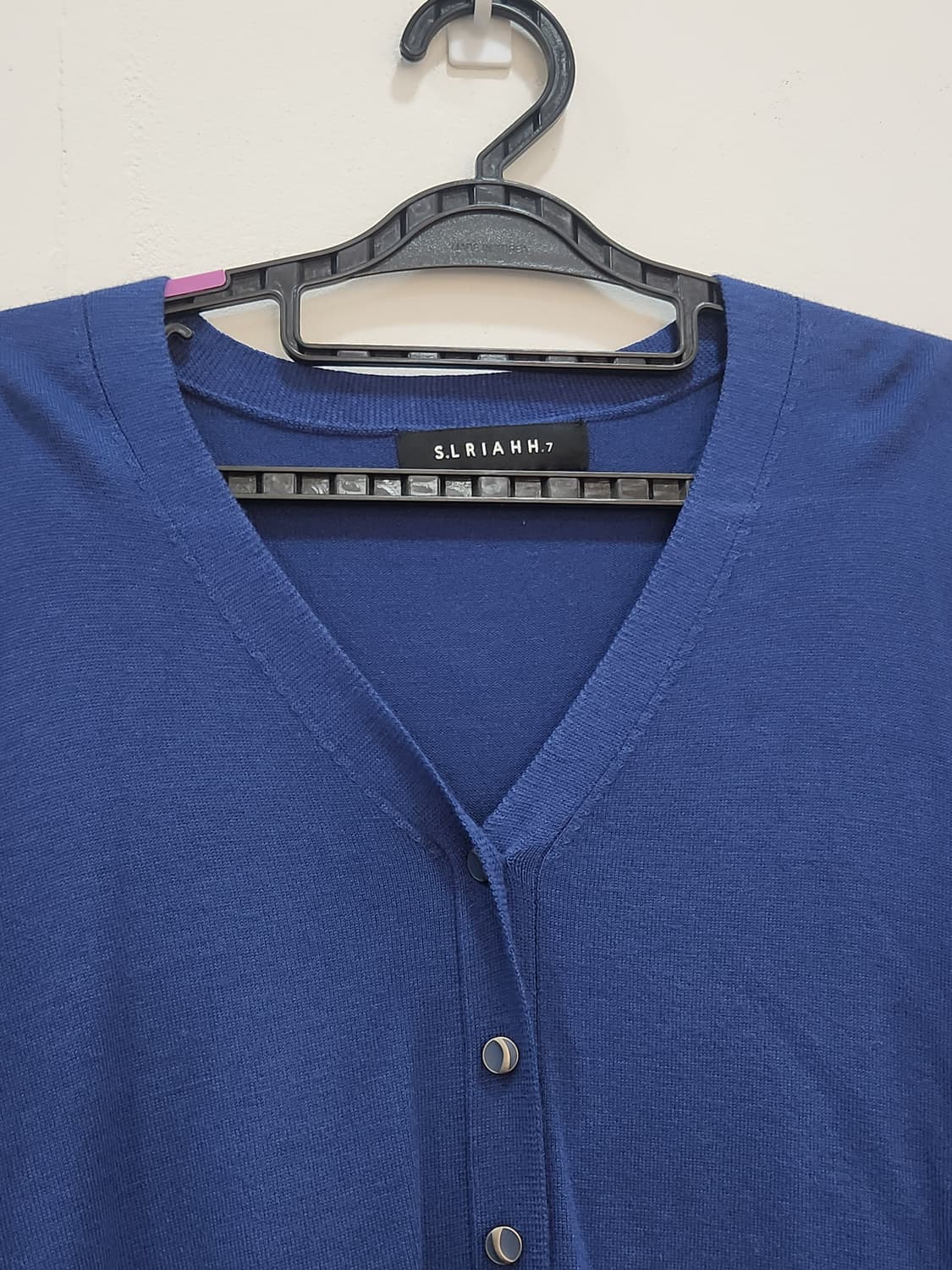 [77] 에셀리아 S.LRIAHH.7 네이비 쉬폰 가디건 77 상품이미지3