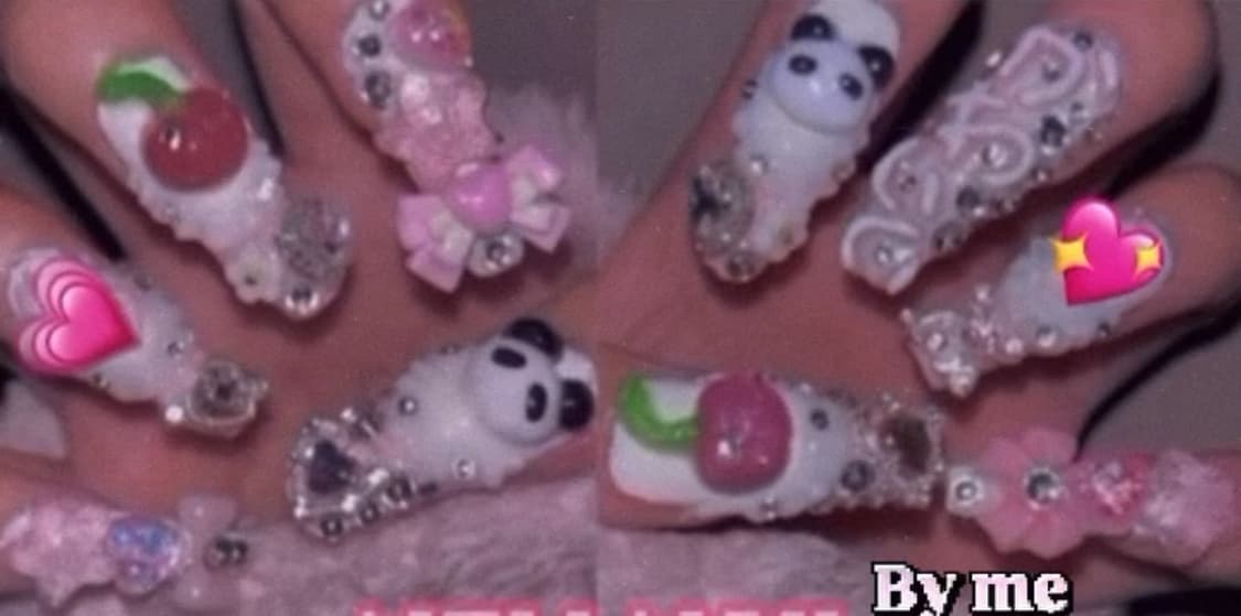 💗💝 수제네일팁 갸루 카와이 네일팁 ! 상품이미지2