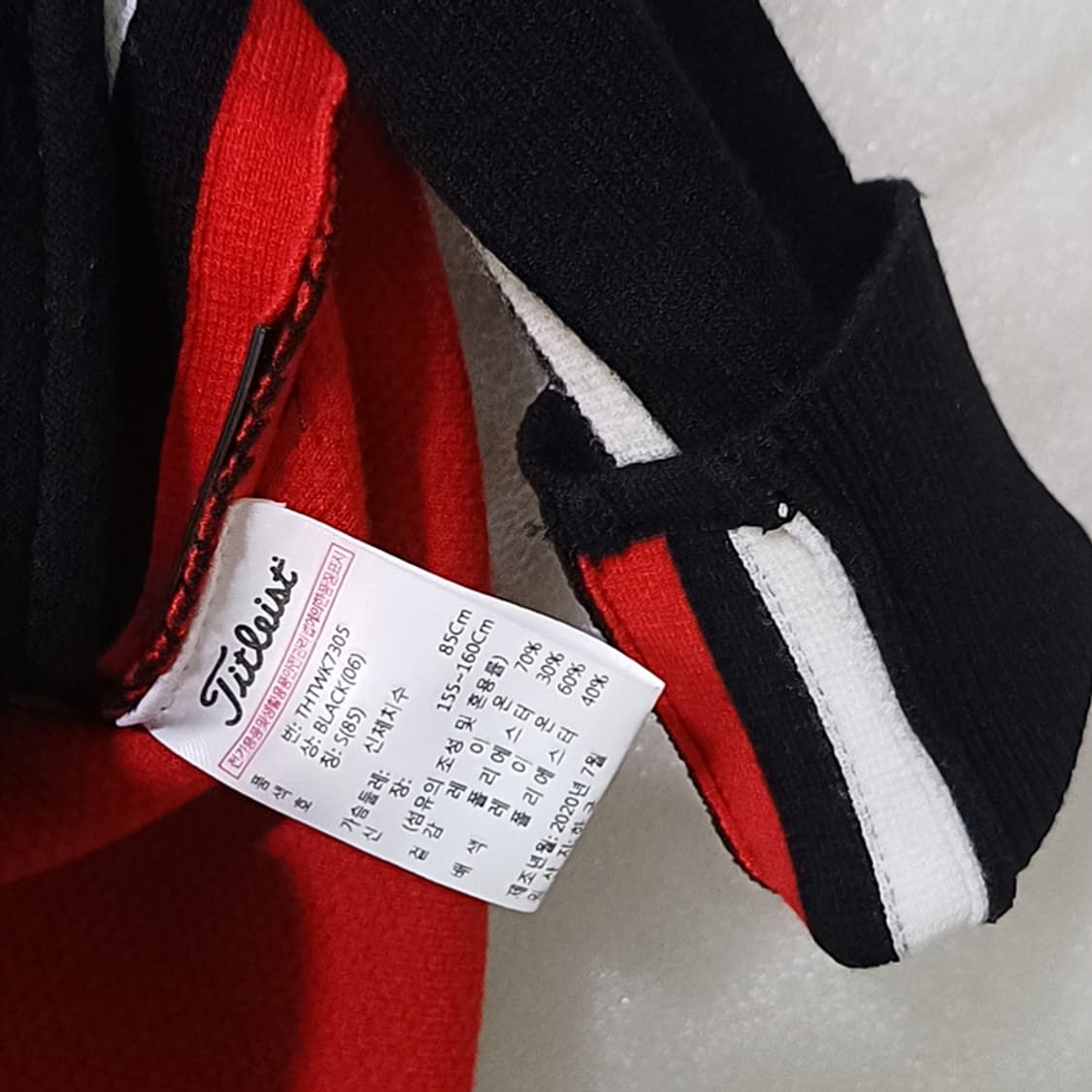 타이틀리스트 골프 봄 간절기 집업 니트 자켓 여성 S 블랙 사랑봉봉 상품이미지5