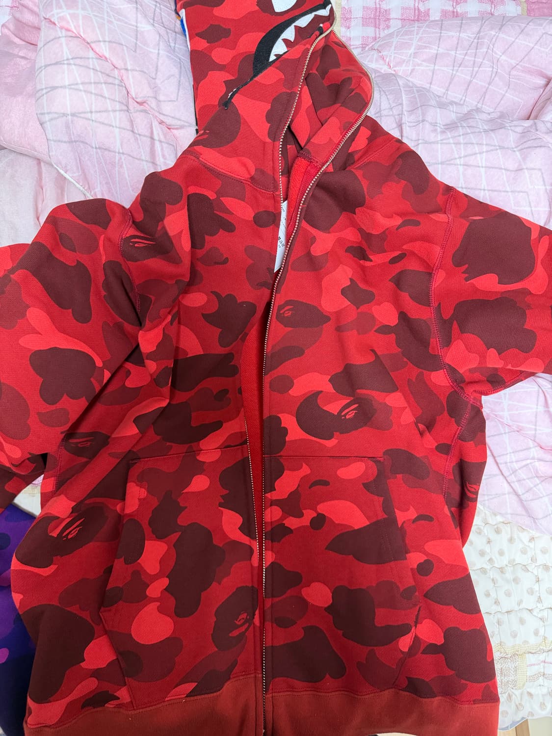 베이프 적계 샤크후드(후드집업) 급처 상품이미지6