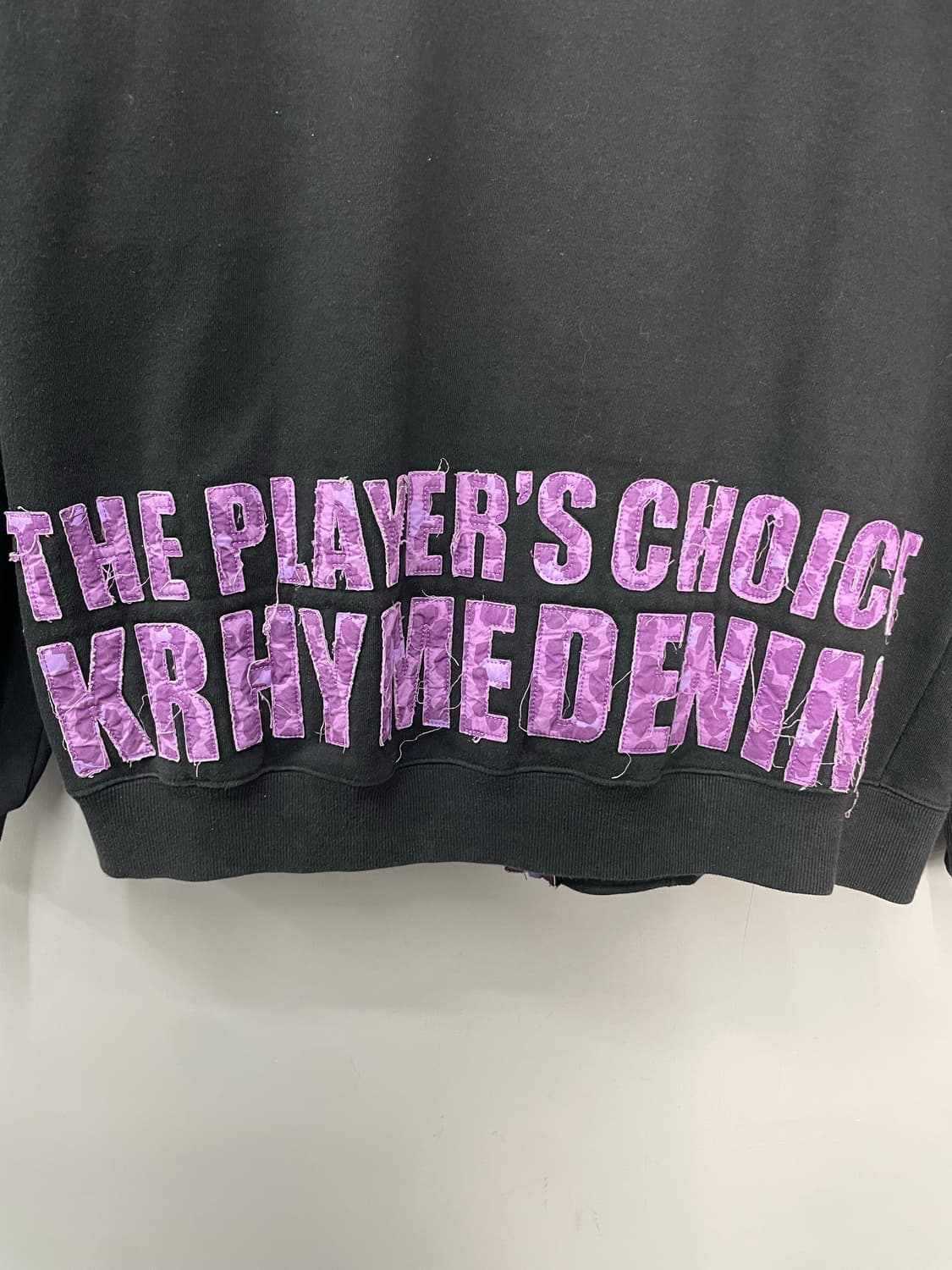 빈티지 퍼플로고 블랙 후드집업 H1739 상품이미지6