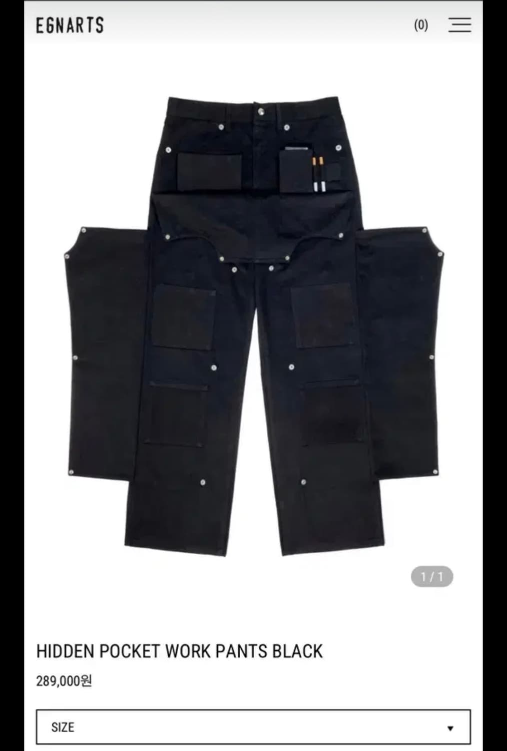 이지앤아트 히든포켓팬츠 상품이미지1