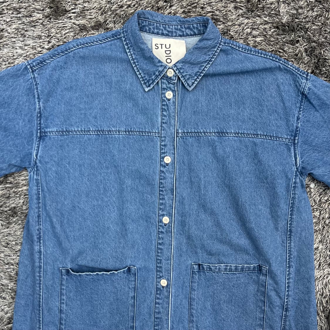 24년 스튜디오톰보이 데님 원피스 (ONE SIZE) 상품이미지2