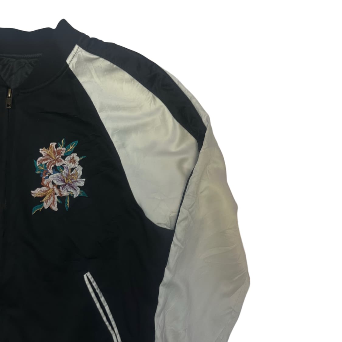 JPN Vintage 플로랄빅로고 블랙스카쟌 100 상품이미지3