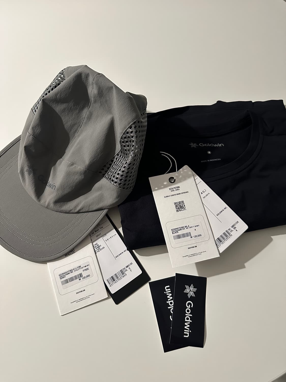 goldwin jet mesh cap&wf-dry t-shirt 일괄 상품이미지1