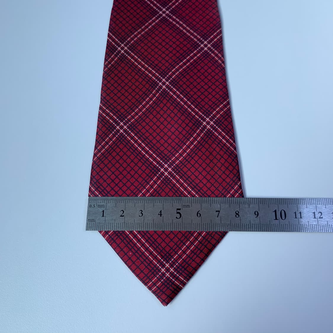 입생로랑(YSL) 레드 체크넥타이 명품 100실크 A+등급 상품이미지9