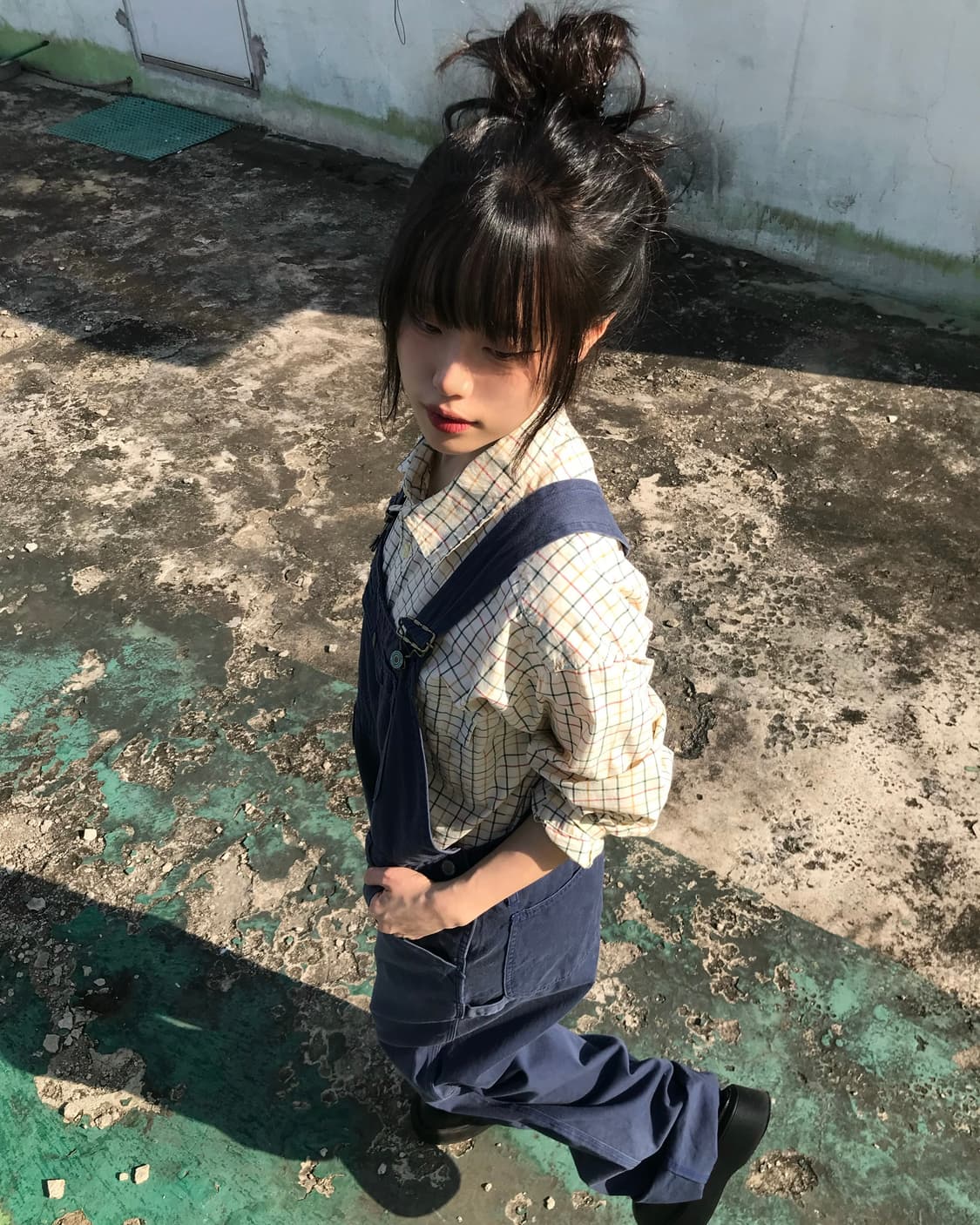 빈티지 네이비 멜빵 상품이미지3