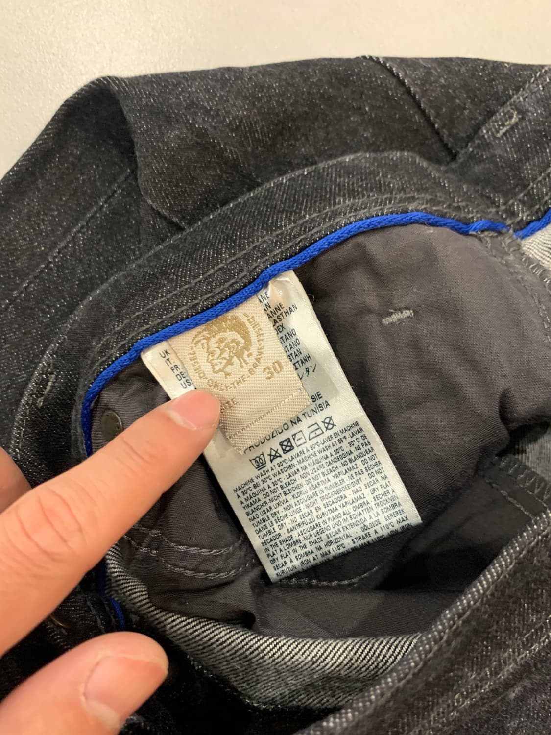 디젤 khiro 블랙진 30/32 상품이미지7