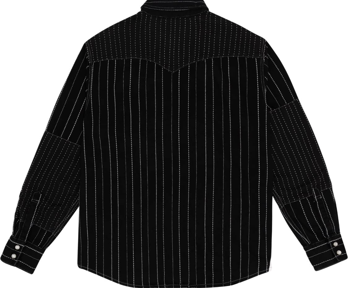 데님 티어스 피스 패치워크 웨스턴 셔츠 L사이즈 상품이미지6