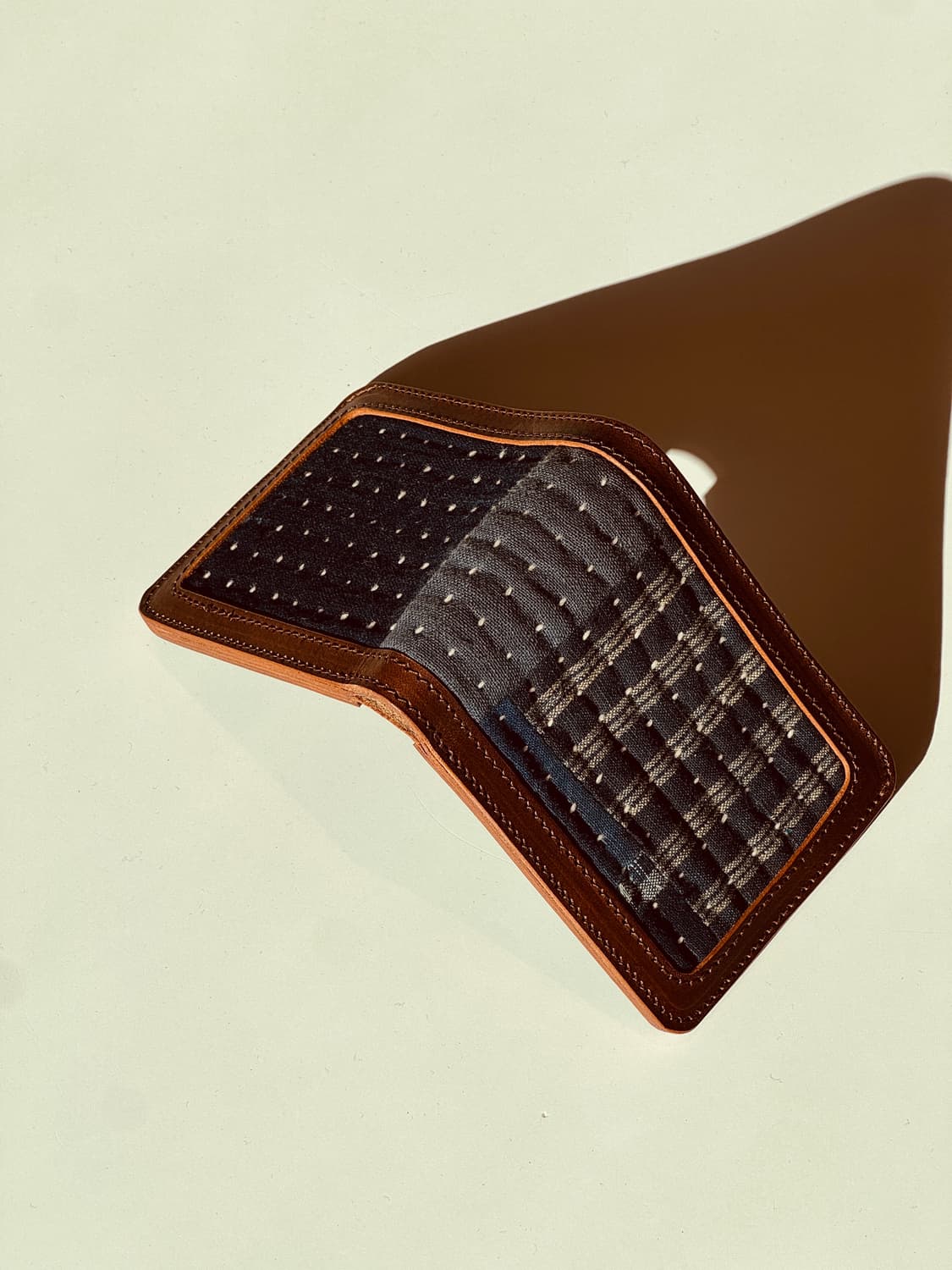 사시코 스티치 데님 반지갑 상품이미지2