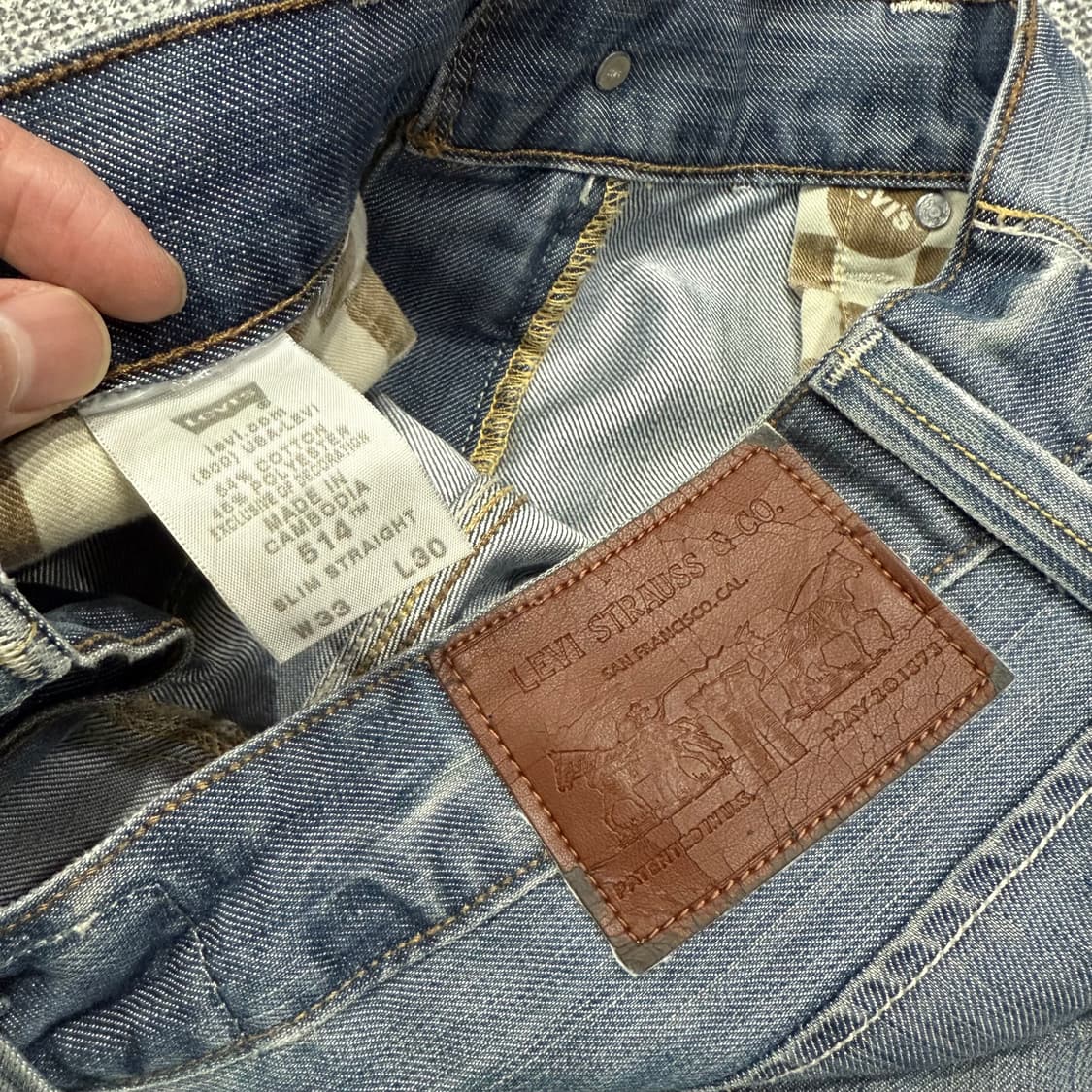 33x30 리바이스 Levis 514 데님팬츠 청바지 상품이미지6