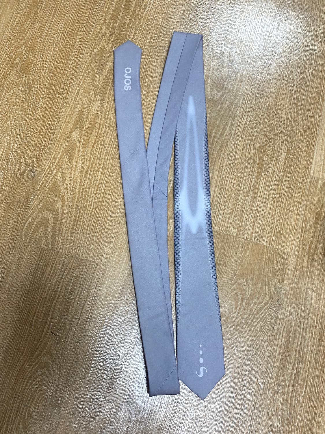 오호스 그레이 넥타이 상품이미지2