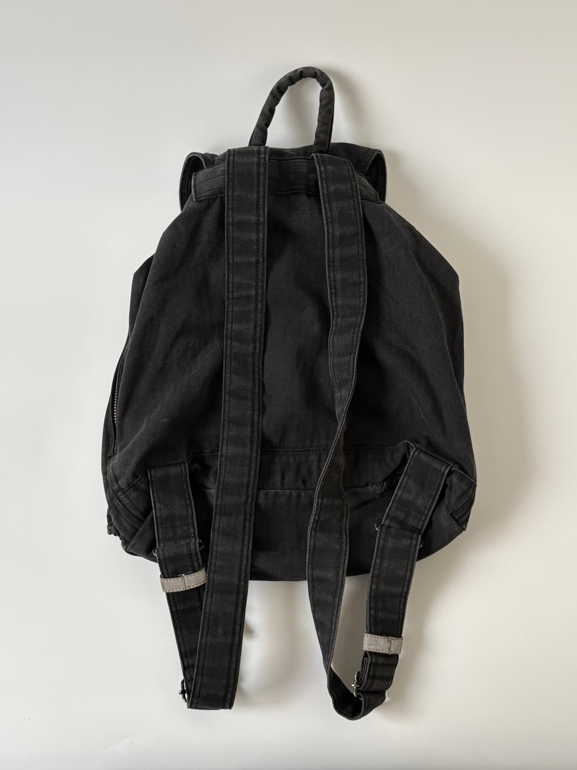 Twill Cotton Rucksack (Black) 상품이미지3