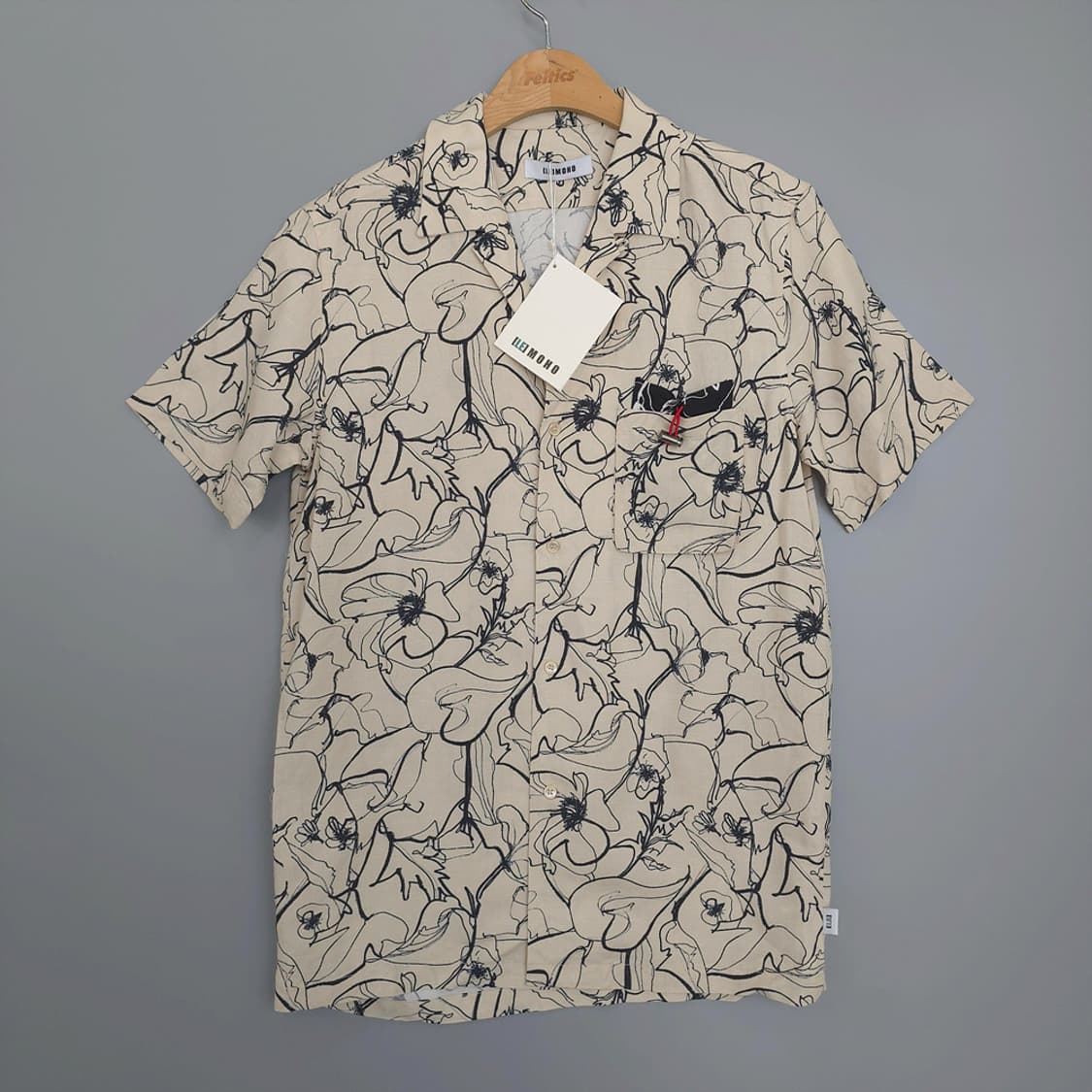 새제품)르모호 LEMOHO 플레르 오픈칼라 셔츠 아이보리 S 상품이미지1