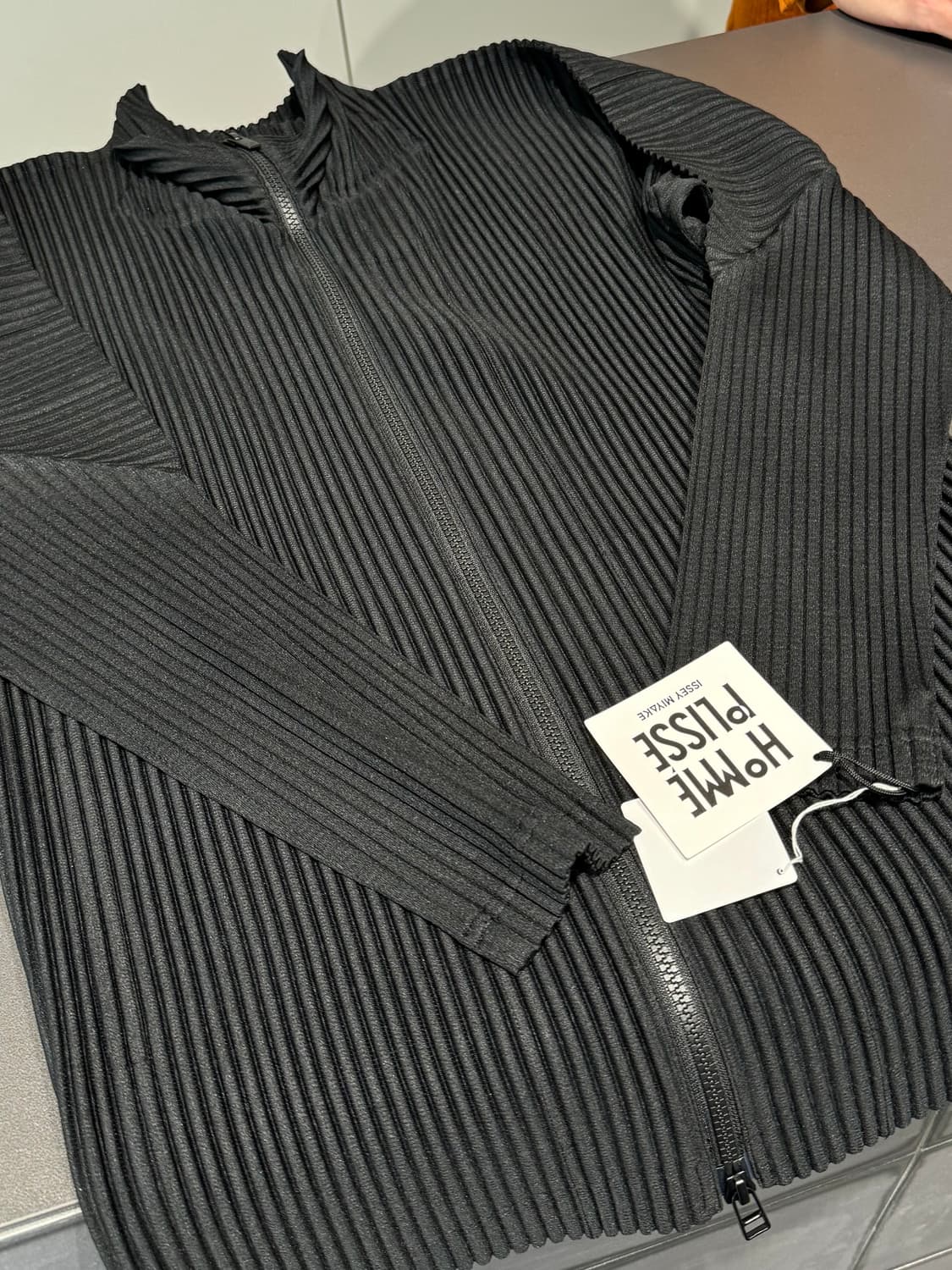 옴므플리세 집업 블랙 (3) 상품이미지2